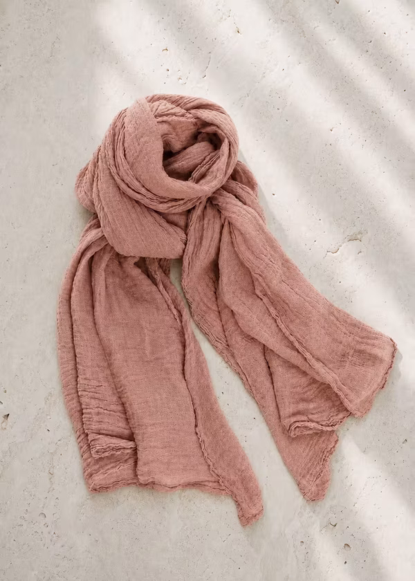 rose pure hemp scarf ww