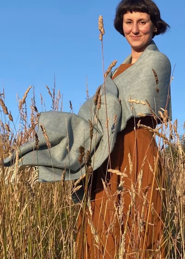 salty sea bronte lambswool cashmere pashmina