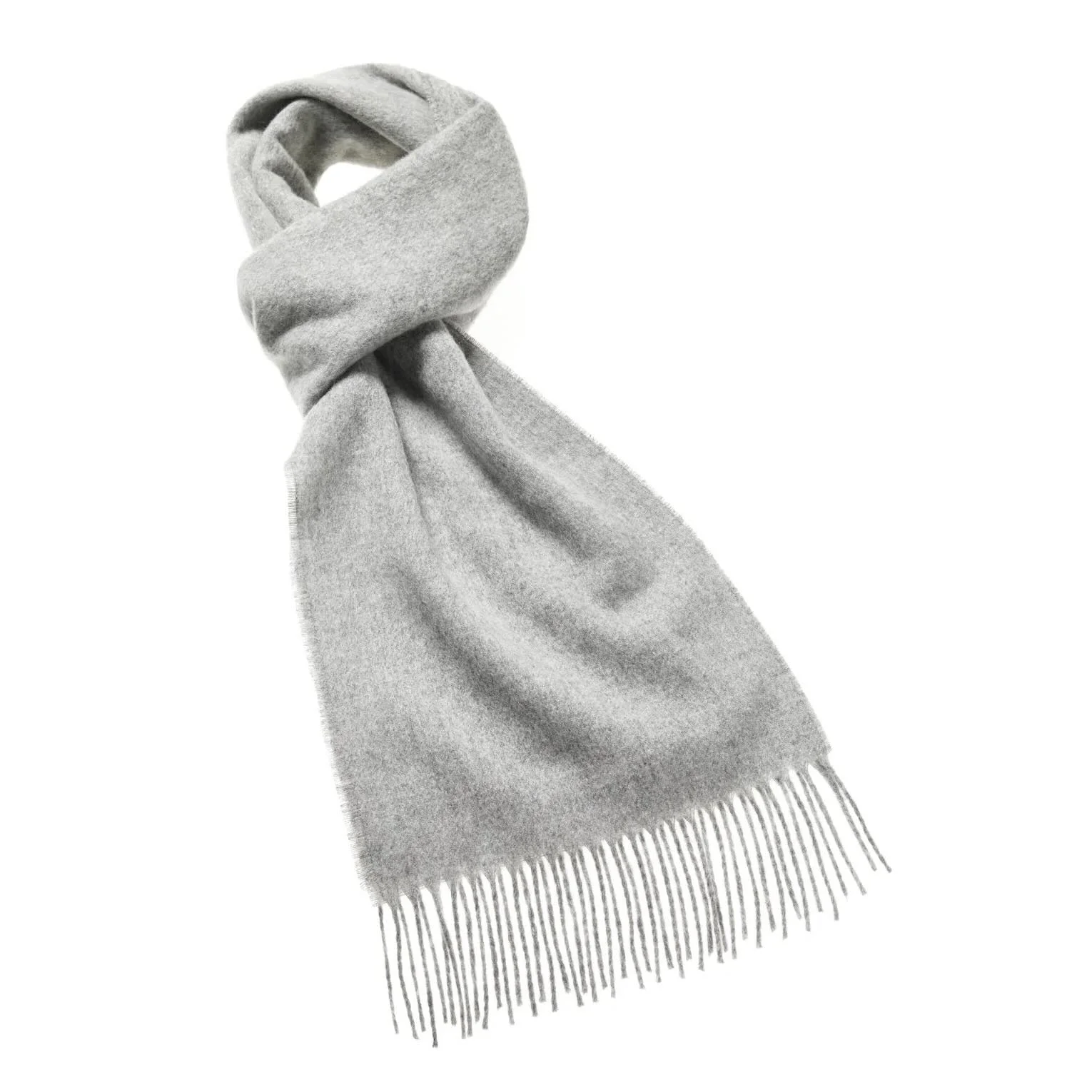 silver merino wool scarf