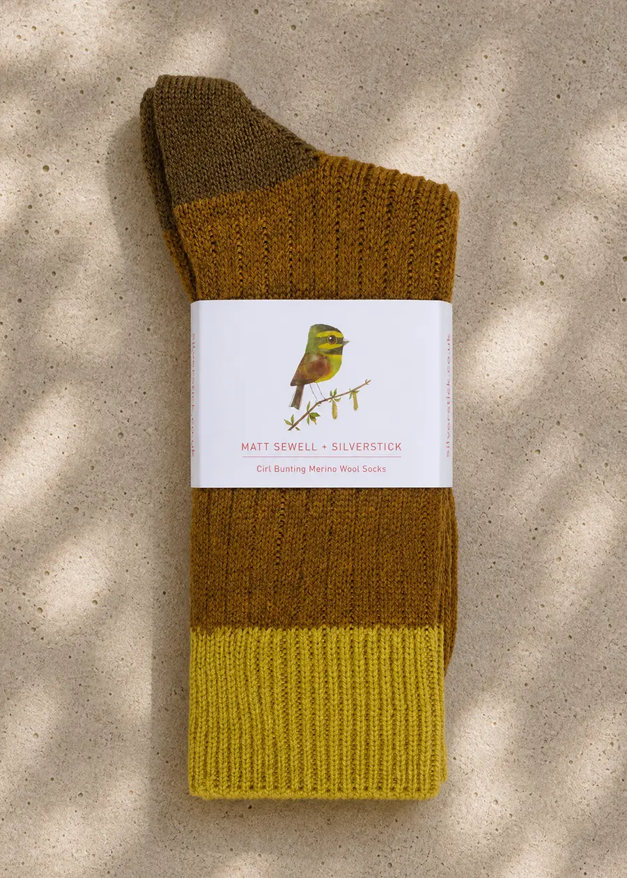 silverstick sewell bunting brown merino wool socks ww