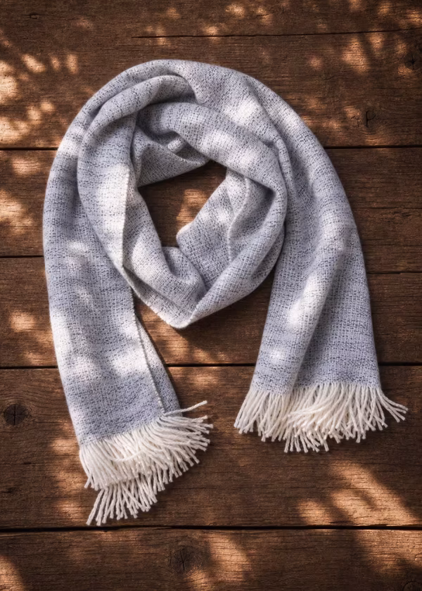 snowdrift luxury fairtrade cashmere shawl ww