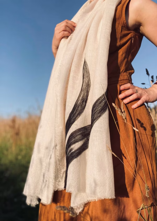 spark pure cashmere shawl ls