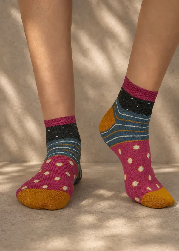 thought rondel spotty bambo socks ww