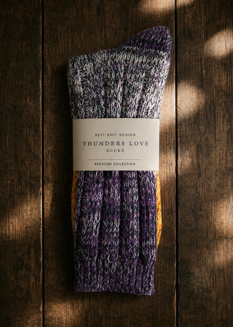 thunders charlie blackberry sunshine cotton sock ww