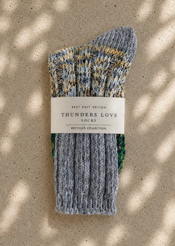 thunders love helen green recycled cotton socks ww