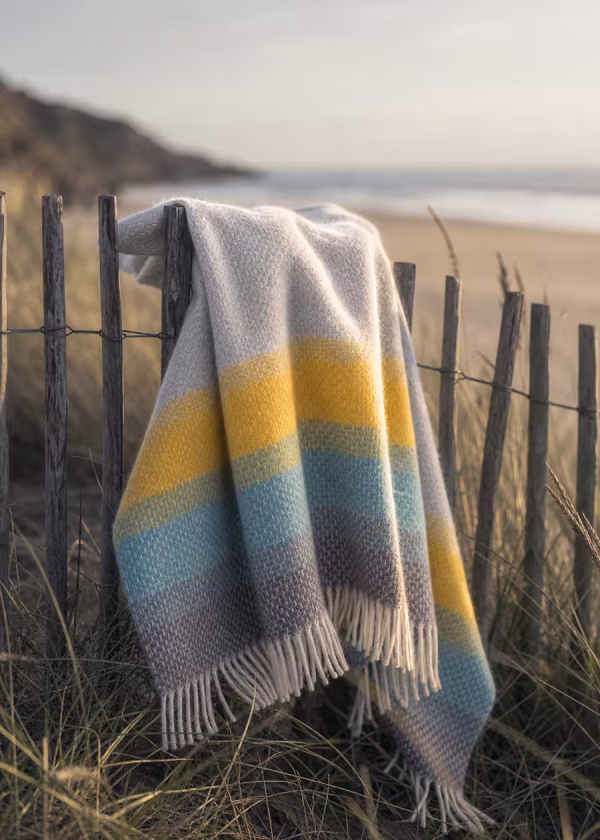 tweedmill ombre tidal wool throw ww