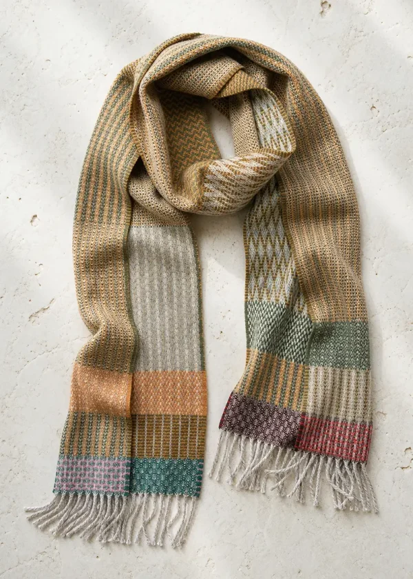 wallace sewell houton ochre merino wool scarf ww