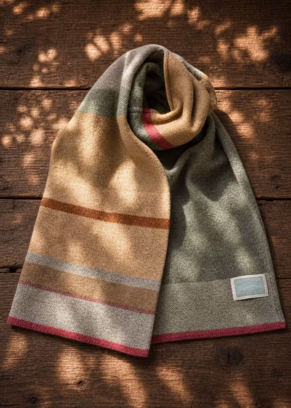 wedderburn scottish sandstone melange merino scarf ww