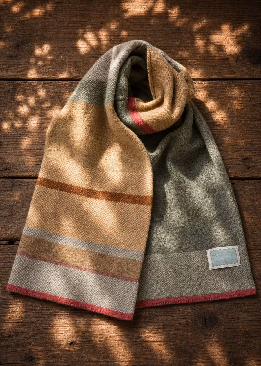 wedderburn scottish sandstone melange merino scarf ww